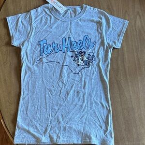 Gray Tar Heels Short Sleeve Tee